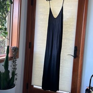 STAUD - LONG LOW BACK SILK DRESS